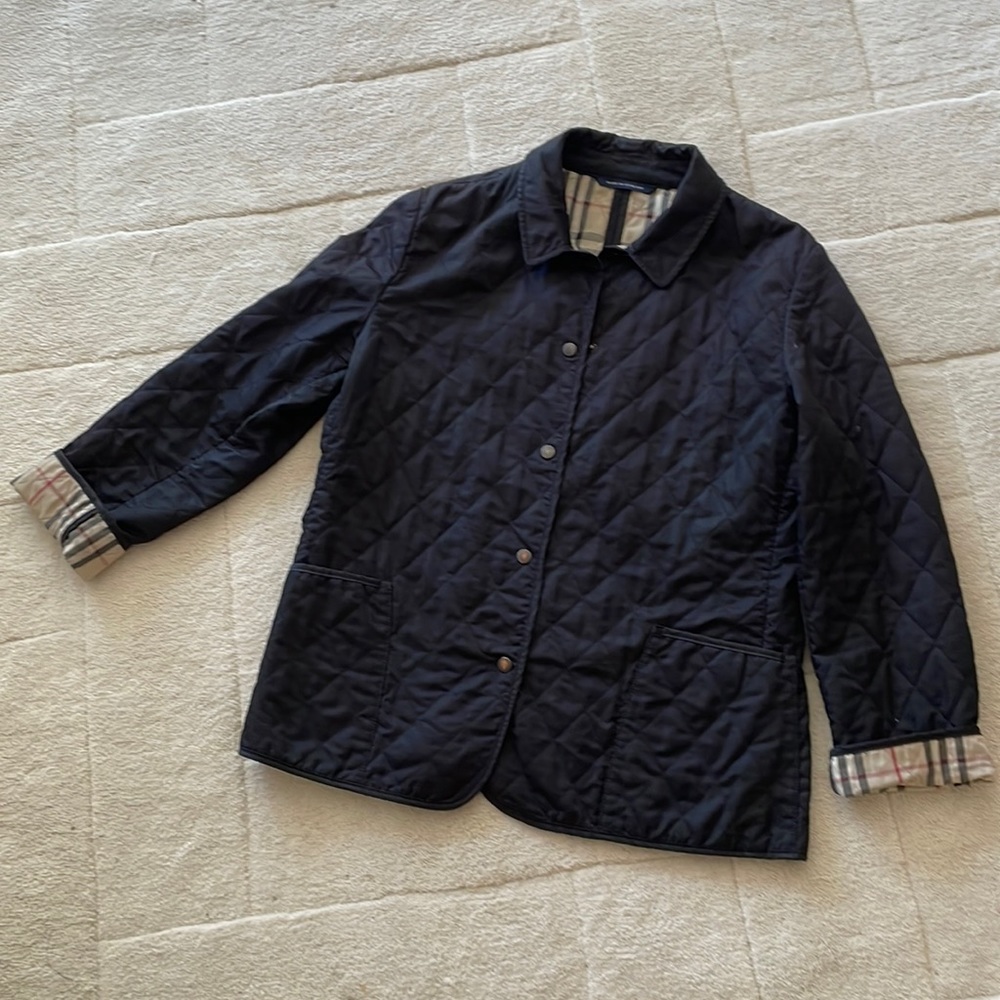 Classic Black Burberry Quilted jacket